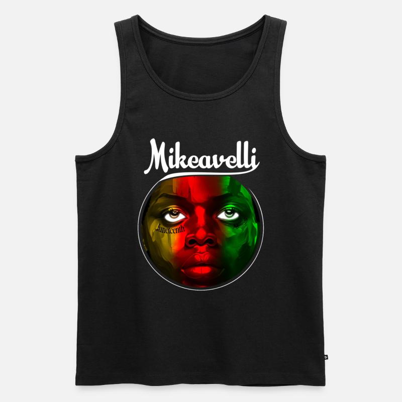 Mikeavelli Juneteenth - Männer Premium Bio Tank Top - Schwarz
