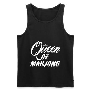 Queen of Mahjong Kartenspiel China - Männer Premium Bio Tank Top - Schwarz - Vorne - Michal (187cm)