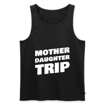 Mother Daughter Trip Funny Matching Vacation - Men's Premium Organic Tank Top - black - Front - AI Model Male 178 light (178cm)