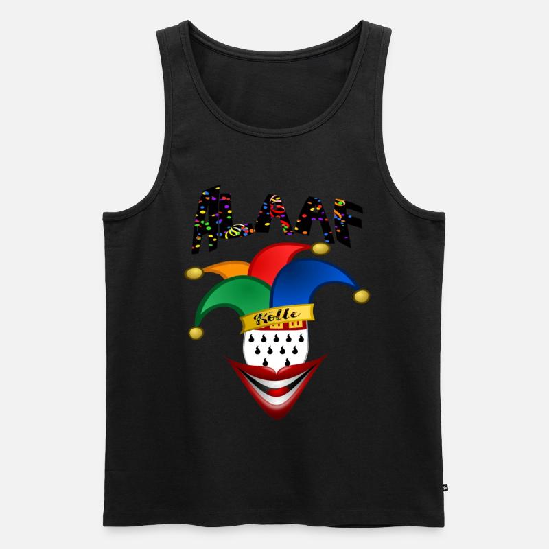 Karneval Kölle Alaaf - Männer Premium Bio Tank Top - Schwarz