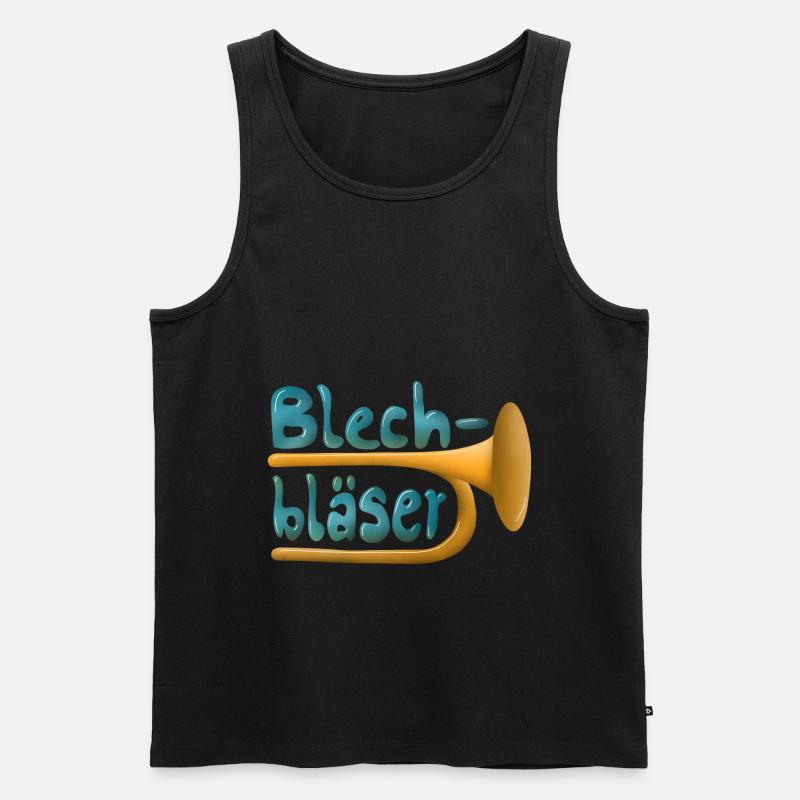 Blechbläser Design - Männer Premium Bio Tank Top - undefined