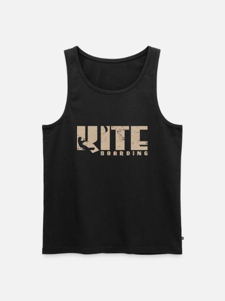 Kite boarding - Men's Premium Organic Tank Top - black