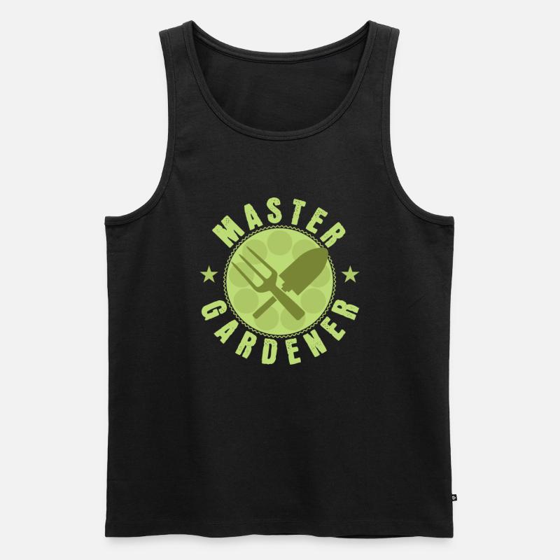 Gartenarbeit "Master Gardener" - Männer Premium Bio Tank Top - Schwarz