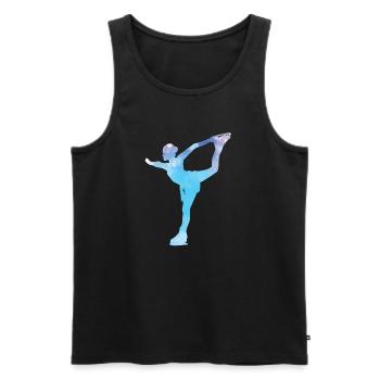Patinage artistique Patinage sur glace - Débardeur bio Premium Homme - noir - Devant - Michal (187cm)