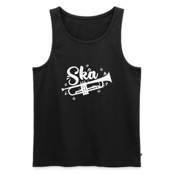 Ska Trompete Swing Jazz Musikstil - Männer Premium Bio Tank Top - Anthrazit - Vorne - Alexander (188cm)
