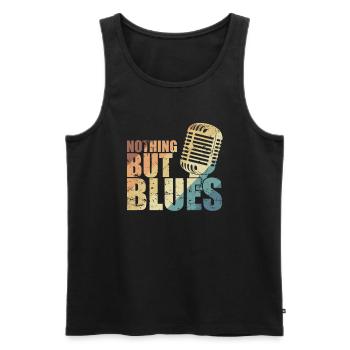 Nothing but Blues Music Trumpet - Men's Premium Organic Tank Top - black - Front - AI Model Male 178 light (178cm)