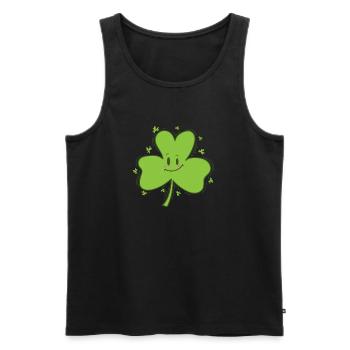 Shamrock St. Patrick’s Day Fun - Débardeur bio Premium Homme - noir - Devant - Michal (187cm)