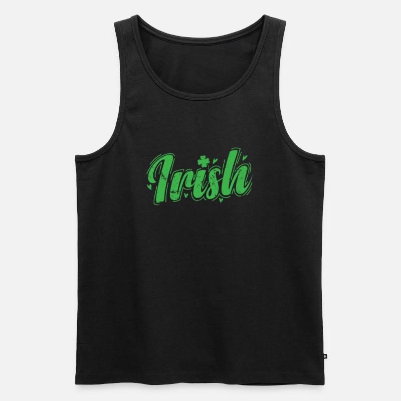 Irish St. Patricks Day Beer - Männer Premium Bio Tank Top - Schwarz