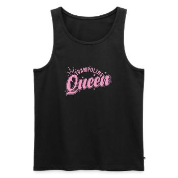 Trampolines Queen Jumping Sports Leisure - Men's Premium Organic Tank Top - black - Front - Michal (187cm)