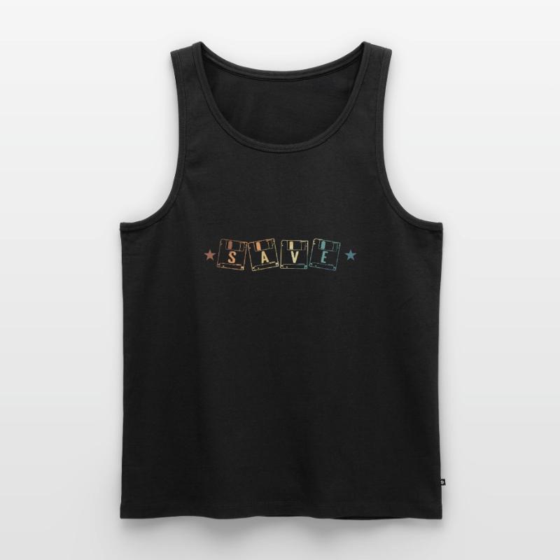 Save Disk Retro Storage Module Disk Men's Premium Organic Tank Top