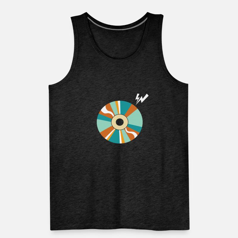 CD-ROM Retro Memory Module Disk Men's Premium Organic Tank Top