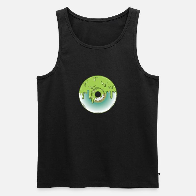 CD Retrospeichermodul Datenträger - Männer Premium Bio Tank Top - Schwarz