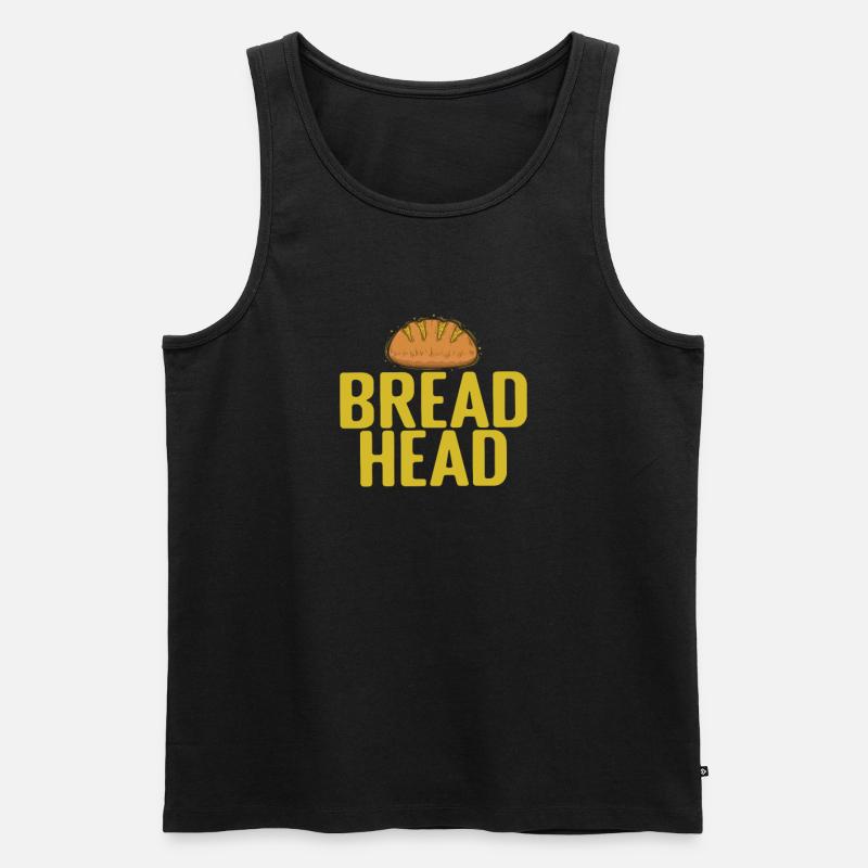Bread Head Bäcker Backware - Männer Premium Bio Tank Top - Schwarz