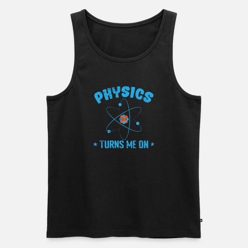 Physics turns me on Studium - Männer Premium Bio Tank Top - Schwarz