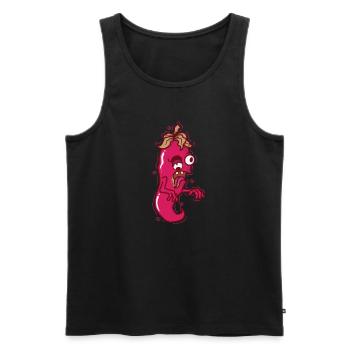 crazy chili spice spiciness level - Men's Premium Organic Tank Top - black - Front - Michal (187cm)