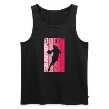 Queen Basketball Women's Sports - Men's Premium Organic Tank Top - black - Front - Michal (187cm)