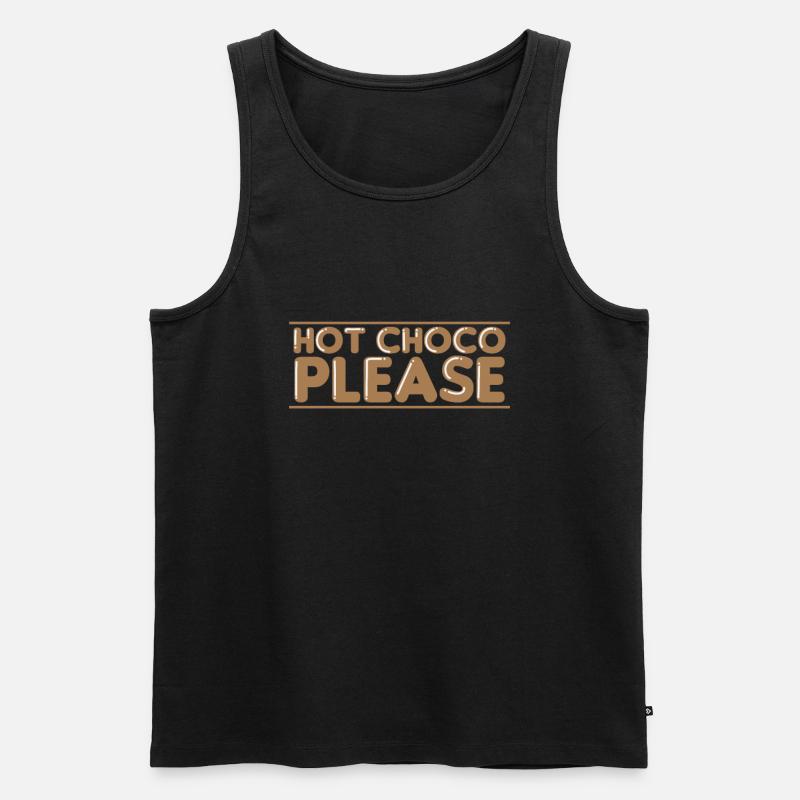 Hot Choco Please Candy Cocoa - Débardeur bio Premium Homme - noir