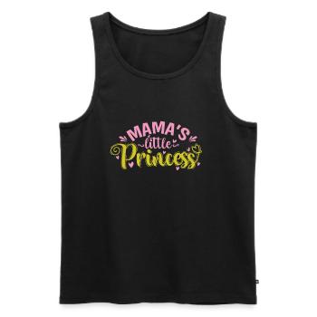 La petite princesse de maman - Débardeur bio Premium Homme - noir - Devant - AI Model Male 178 light (178cm)