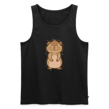 Lemming Overconfidence Rodent - Men's Premium Organic Tank Top - black - Front - Michal (187cm)