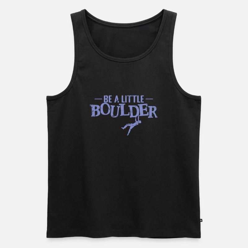 Be a little Boulder - Männer Premium Bio Tank Top - Schwarz