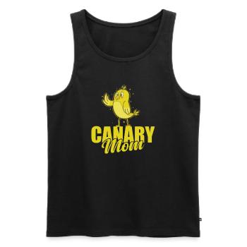 Canary Bird Mom - Men's Premium Organic Tank Top - black - Front - Michal (187cm)