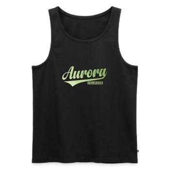 Aurora Stadt im Bundesstaat Colorado - Männer Premium Bio Tank Top - Schwarz - Vorne - AI Model Male 178 light (178cm)