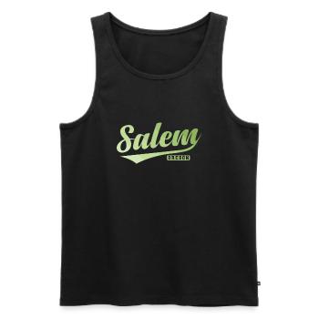 Salem Stadt im Bundesstaat Oregon - Männer Premium Bio Tank Top - Schwarz - Vorne - Michal (187cm)