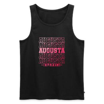 Augusta, une ville de l’État de Géorgie aux États-Unis - Débardeur bio Premium Homme - noir - Devant - AI Model Male 178 light (178cm)