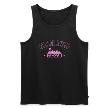 Garland, Texas, USA City - Men's Premium Organic Tank Top - black - Front - Michal (187cm)