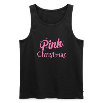 Weihnachten de Noël rose - Débardeur bio Premium Homme - noir - Devant - Michal (187cm)