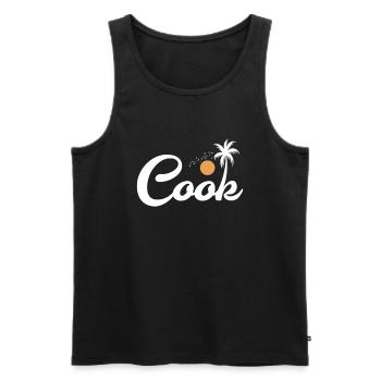 Cook Kochen Essen Küche Koch - Männer Premium Bio Tank Top - Schwarz - Vorne - AI Model Male 178 light (178cm)