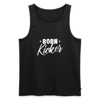 Born Kicker Gummiball Kickball - Männer Premium Bio Tank Top - Schwarz - Vorne - AI Model Male 178 light (178cm)