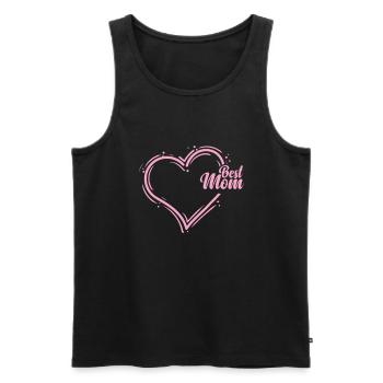 Best Mom Muttertag Mami - Männer Premium Bio Tank Top - Schwarz - Vorne - AI Model Male 178 light (178cm)