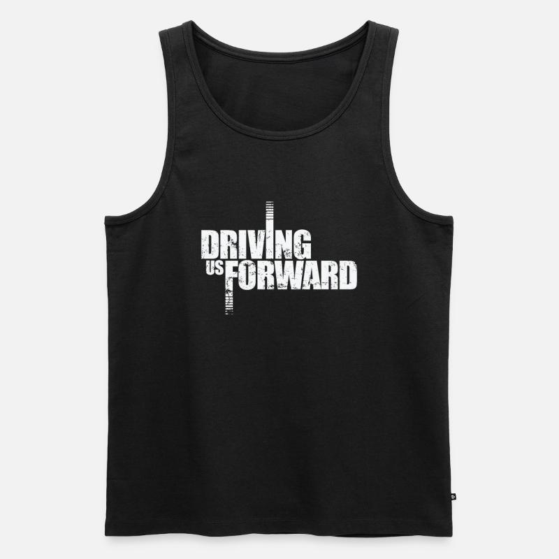 Driving Us Forward - Männer Premium Bio Tank Top - Schwarz