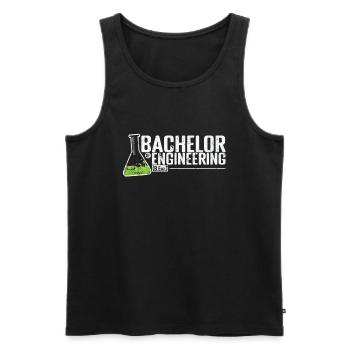 Bachelor of Engineering Engineering and Design - Men's Premium Organic Tank Top - black - Front - AI Model Male 178 light (178cm)