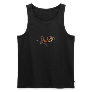 Dodo from Mauritius - Men's Premium Organic Tank Top - black - Front - AI Model Male 178 light (178cm)