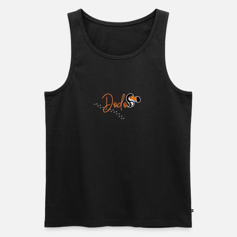 Dodo aus Mauritius - Männer Premium Bio Tank Top - Schwarz