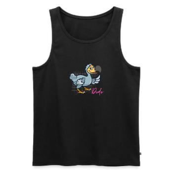 friendly dodo - Men's Premium Organic Tank Top - black - Front - AI Model Male 178 light (178cm)