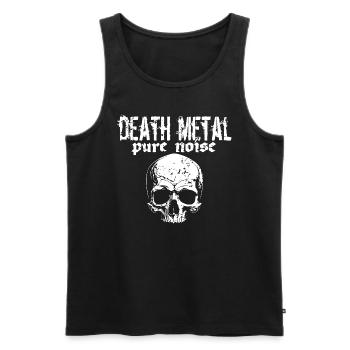 Crâne de Death Metal - Débardeur bio Premium Homme - noir - Devant - Michal (187cm)