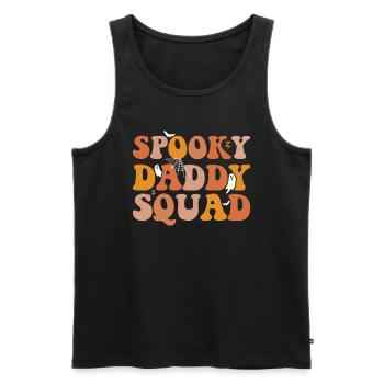 Spooky Daddy Squad Fête costumée d’Halloween - Débardeur bio Premium Homme - noir - Devant - Michal (187cm)