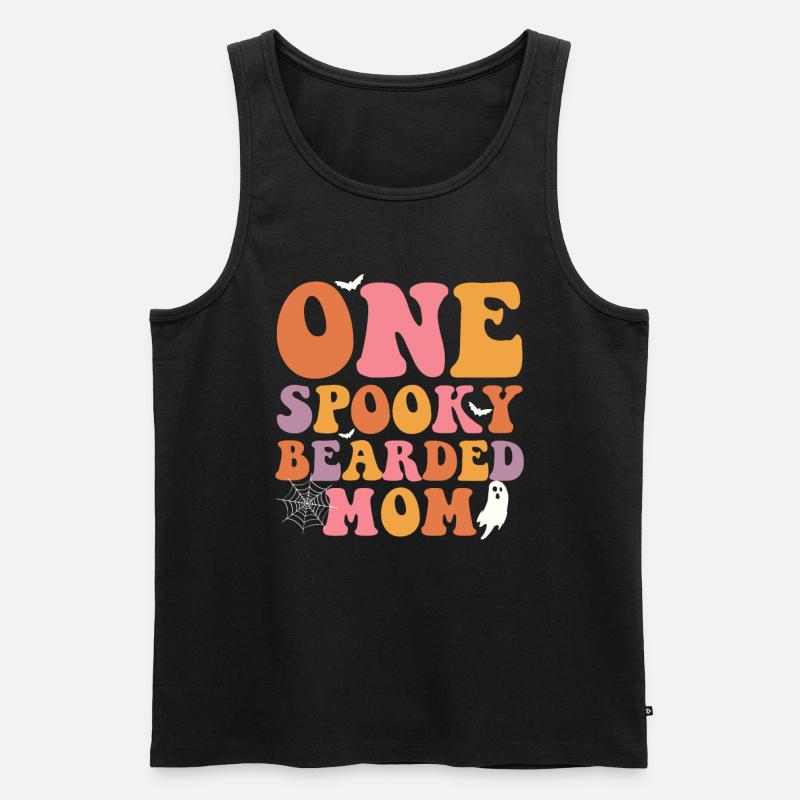 Eine Gespenstische, Bärtige Mutter - - Männer Premium Bio Tank Top - Schwarz