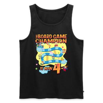 This Board Game Champion Is Now 4 | - Men's Premium Organic Tank Top - black - Front - Michal (187cm)