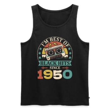 I’m Best Of Black Hits Since 1950 Cassette - Débardeur bio Premium Homme - noir - Devant - Michal (187cm)