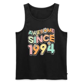 Fantastisch Seit 1994 Blumenthema Blumen - Männer Premium Bio Tank Top - Schwarz - Vorne - Michal (187cm)
