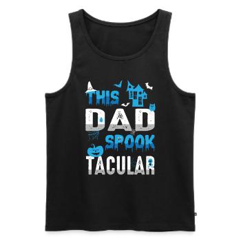 Diese Dad Spook Tacular Spooky Halloween Urlaub - Männer Premium Bio Tank Top - Schwarz - Vorne - Michal (187cm)