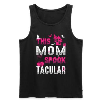 Diese Mom Spook Tacular Spooky Halloween Urlaub - Männer Premium Bio Tank Top - Schwarz - Vorne - Michal (187cm)