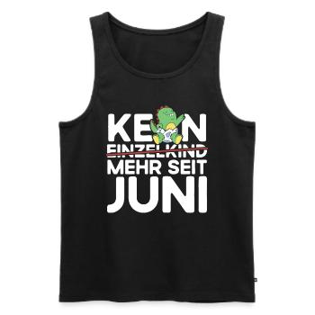 Kein Einzelkind Mehr Seit Juni Große Schwester - Männer Premium Bio Tank Top - Schwarz - Vorne - Michal (187cm)