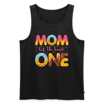Mutter Der Süßen Bestreut Köstlichen Krapfen - Männer Premium Bio Tank Top - Schwarz - Vorne - AI Model Male 178 light (178cm)