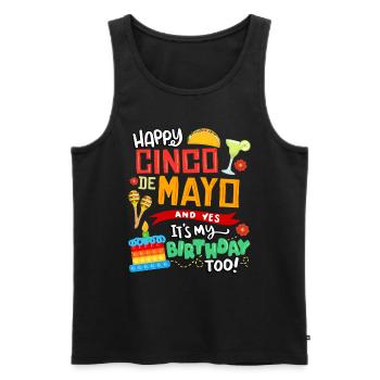 Tout le meilleur à Cinco De Mayo Et oui, je le fais aussi - Débardeur bio Premium Homme - noir - Devant - Michal (187cm)