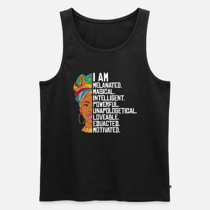 Ich Bin Hellhäutig, Magisch, Intelligent, - Männer Premium Bio Tank Top - Schwarz